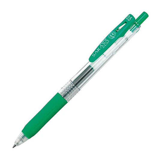 Zebra Sarasa Clip Gel Retractable 0.5mm Pen - Green
