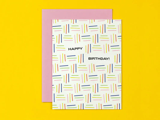 My Darlin’ - Rainbow Lines Birthday Card