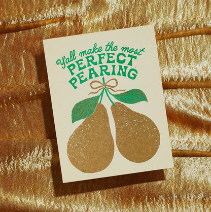 Bromstad Printing Co. - Perfect Pearing - Risograph Wedding Card