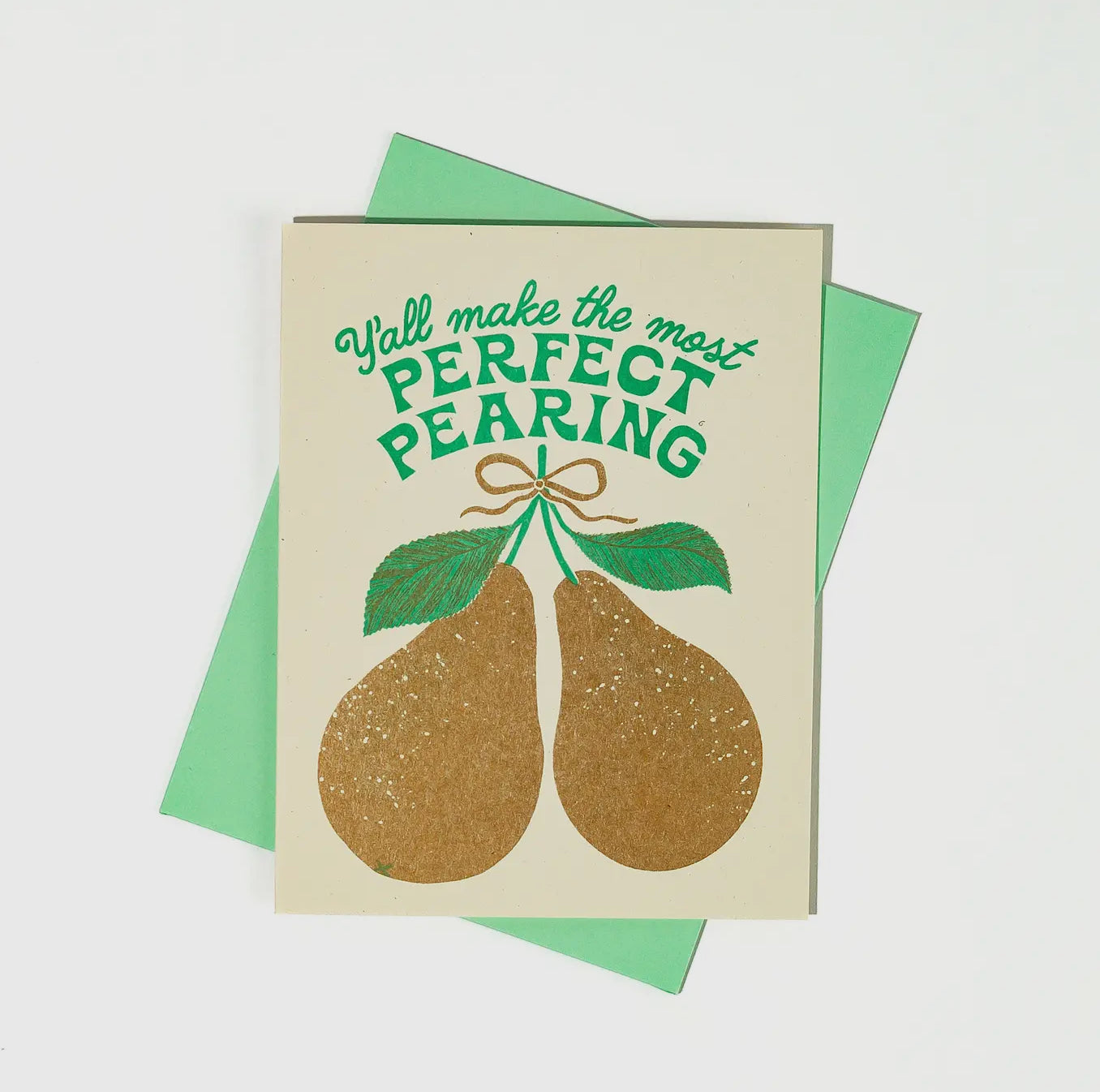 Bromstad Printing Co. - Perfect Pearing - Risograph Wedding Card