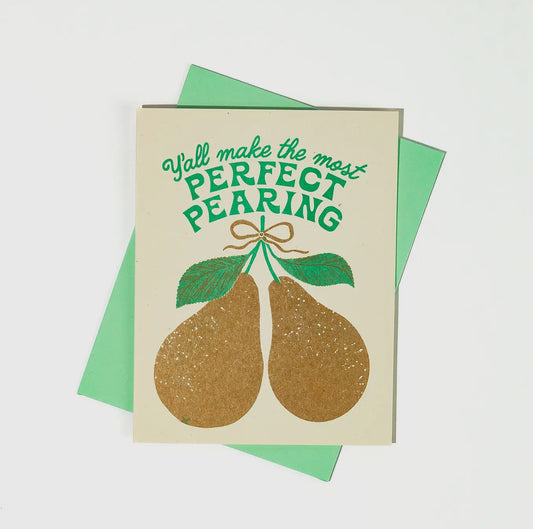 Bromstad Printing Co. - Perfect Pearing - Risograph Wedding Card