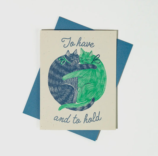 Bromstad Printing Co. - To Have and To Hold - Risograph Wedding Card