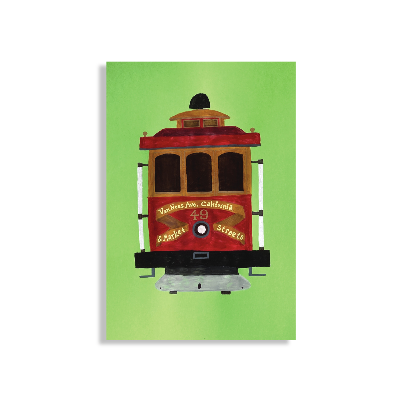 Bridget Watson Payne - Trolley Postcard