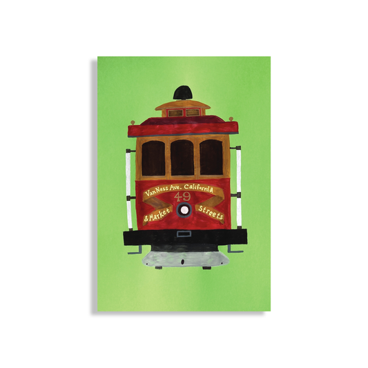 Bridget Watson Payne - Trolley Postcard