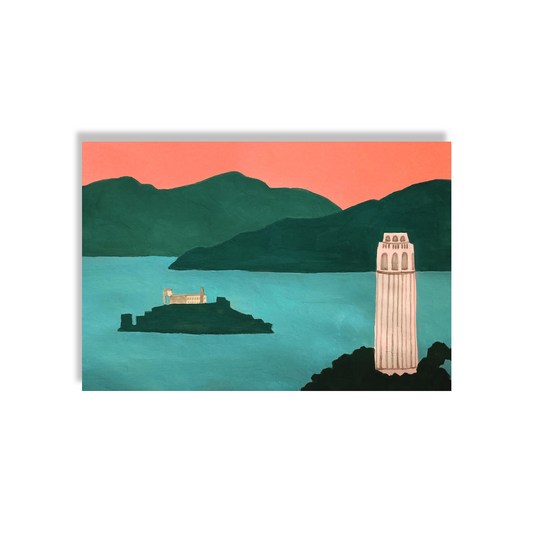 Bridget Watson Panye - Coit Tower Postcard