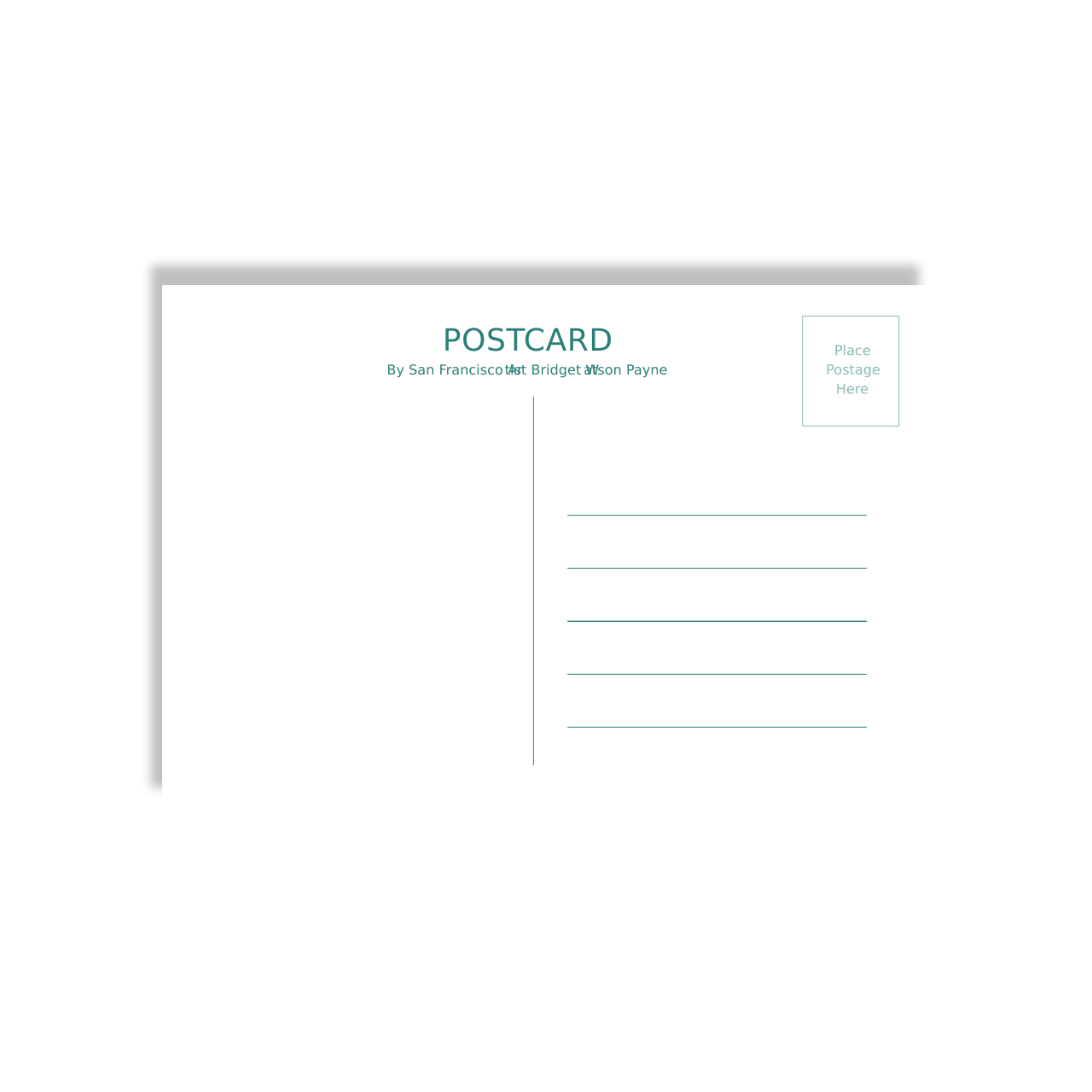 Bridget Watson Panye - Coit Tower Postcard