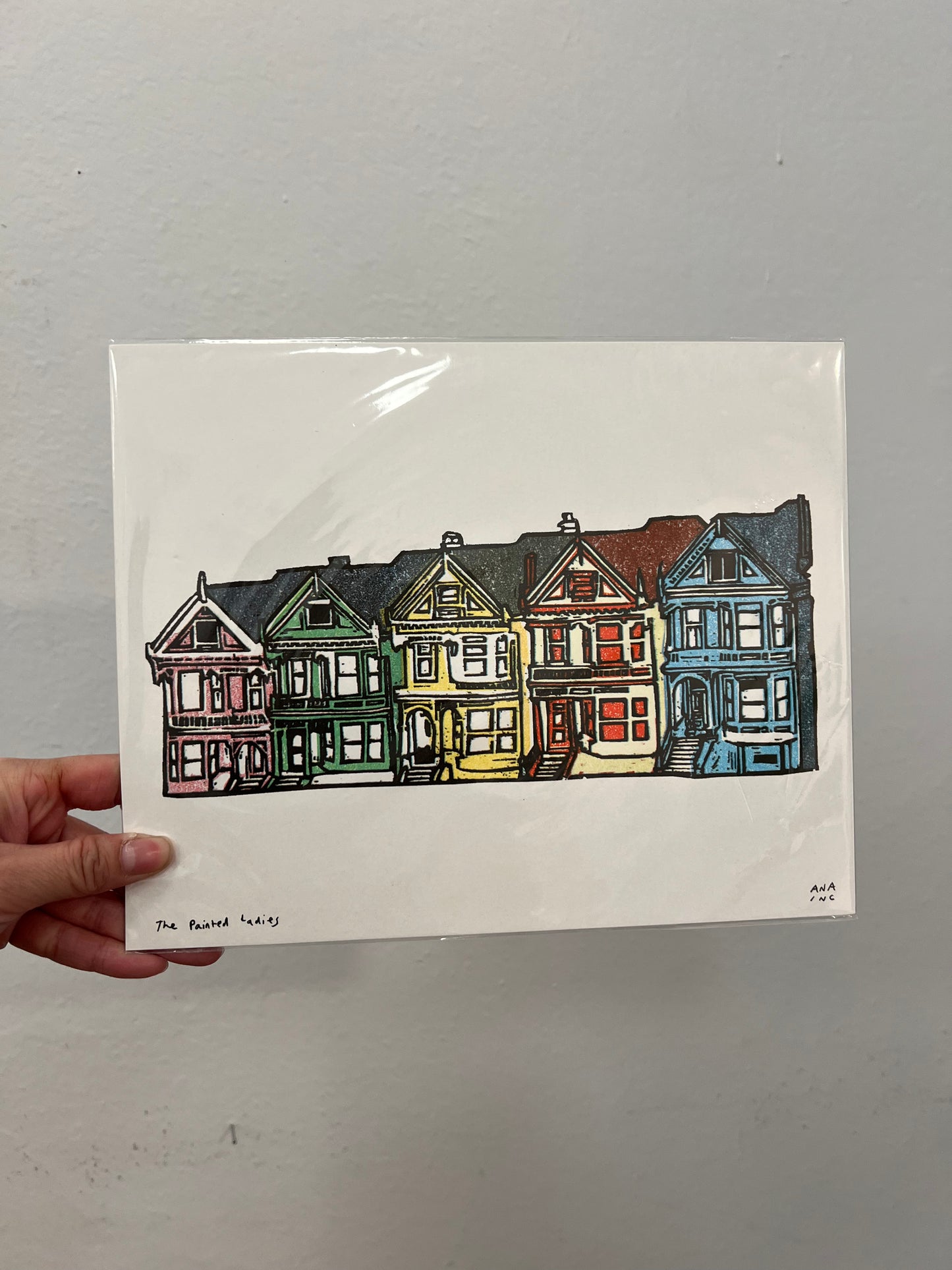 Inciardi - The Painted Ladies  8" x  10" risograph print - Exclusive - ONLINE