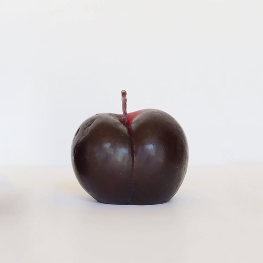 Happy Organics - Plum Beeswax Candle - Single