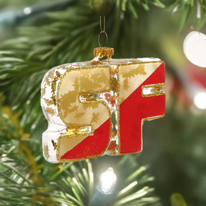 Local Elves - SF Red/Gold Ornament