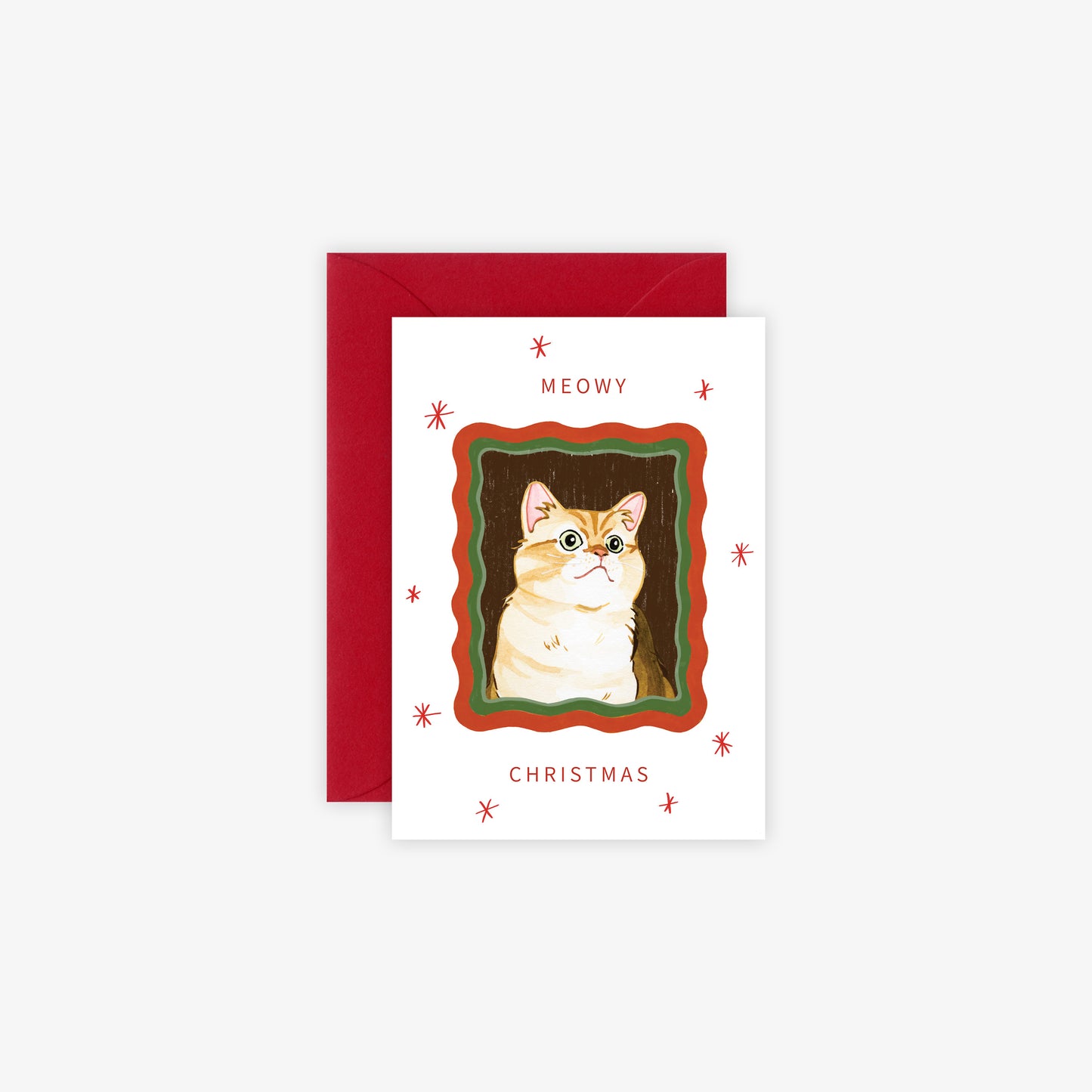 Daisy Vibe - Meowy Xmas Mini Card