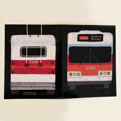 Kurt M. Schwartzmann - Bus to Nowhere in Particular Greeting Card