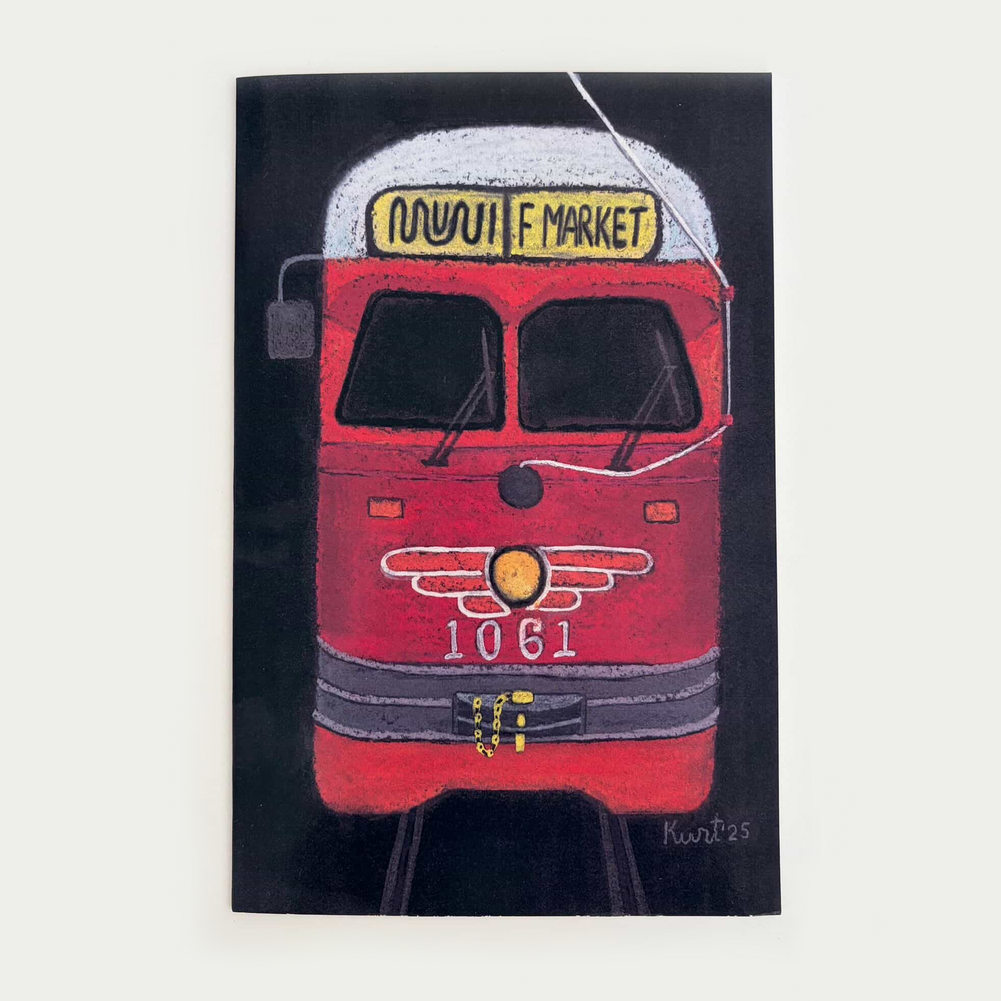 Kurt M. Schwartzmann - Large Streetcar Greeting Card