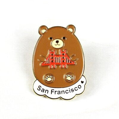 Tomoko Maruyama - San Francisco Enamel Pins: 2. California Bear