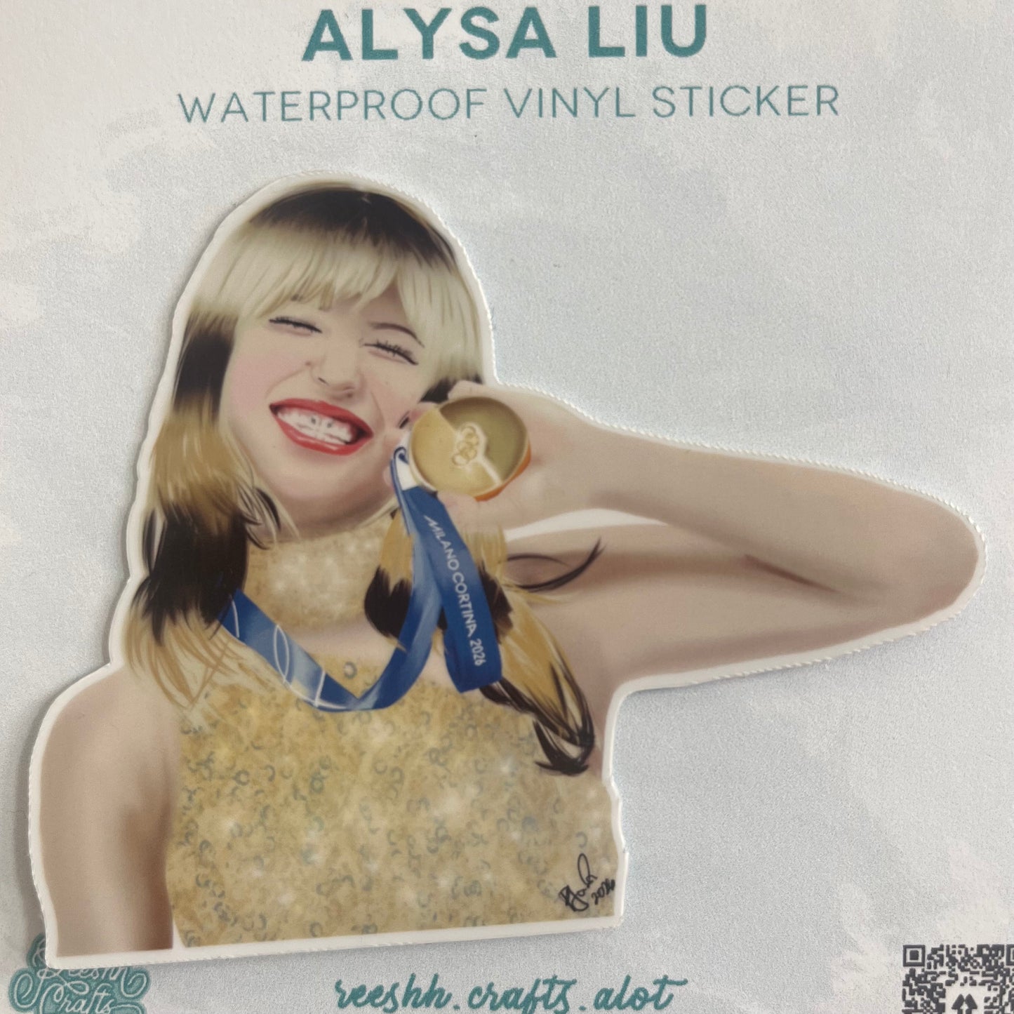 Alysa Liu Sticker - Olympic Ice Skater