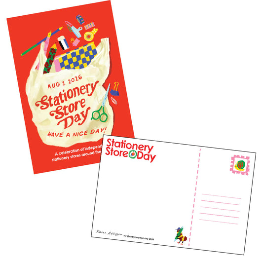 Stationery Store Day - 2026 Poster Postcard Ver. 3