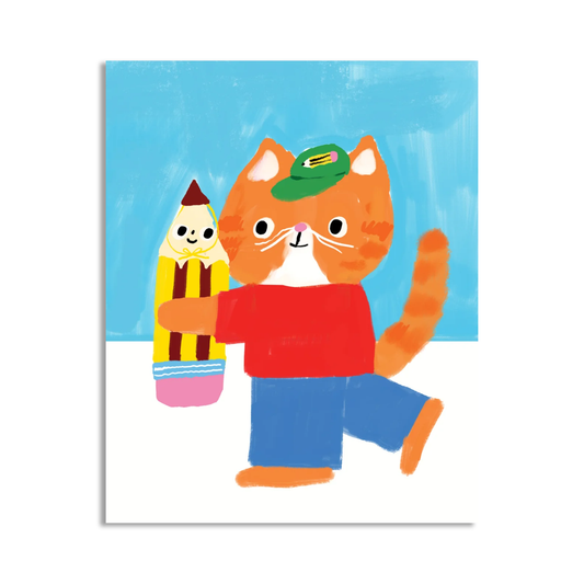 Stationery Store Day - Cat and Pencil Besties Everyday Card