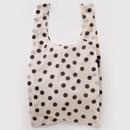 Baggu - Big Baggu - Cream and Black Polka Dot