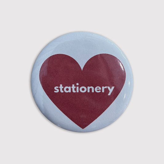 Stationery Store Day - Stationery Heart button