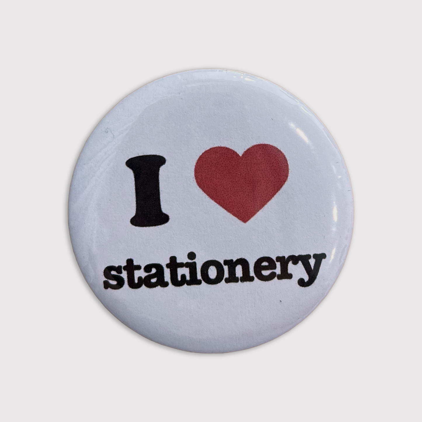 I heart stationery button