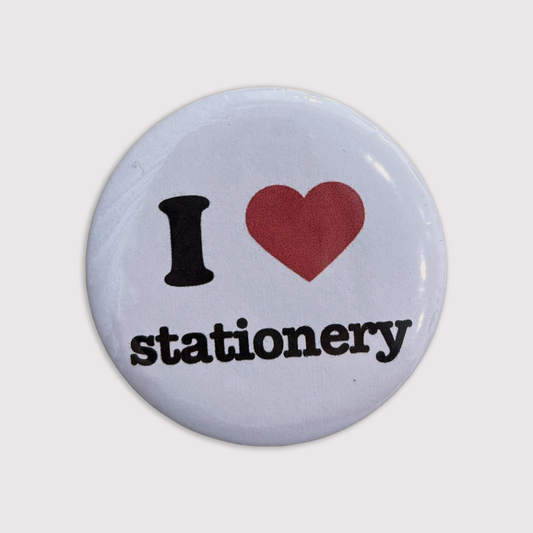 I heart stationery button