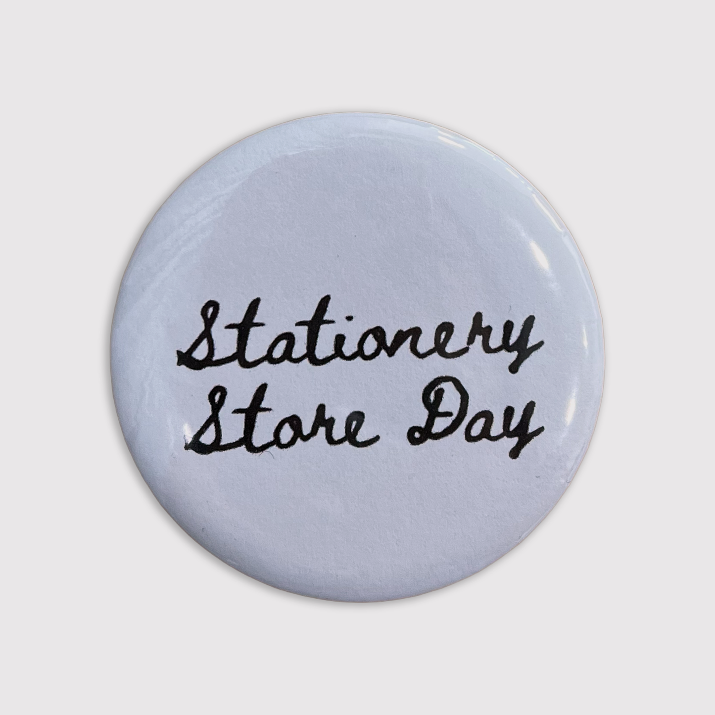 Stationery Store Day - cursive button