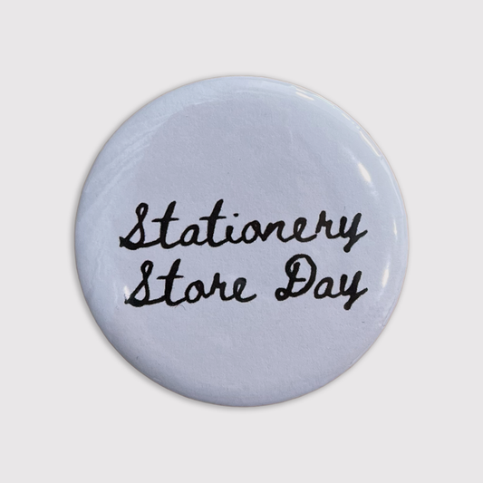 Stationery Store Day - cursive button