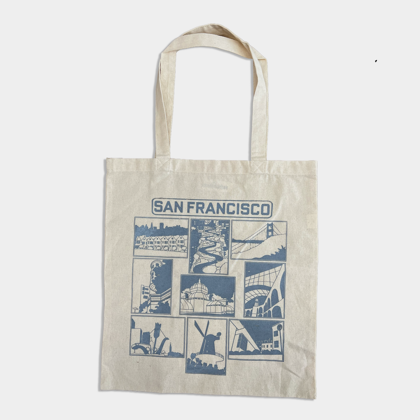Anne Breedlove SF Postcard grey Tote