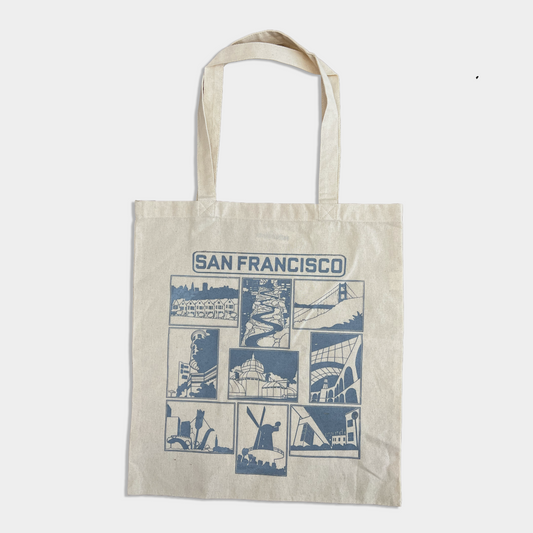 Anne Breedlove SF Postcard grey Tote
