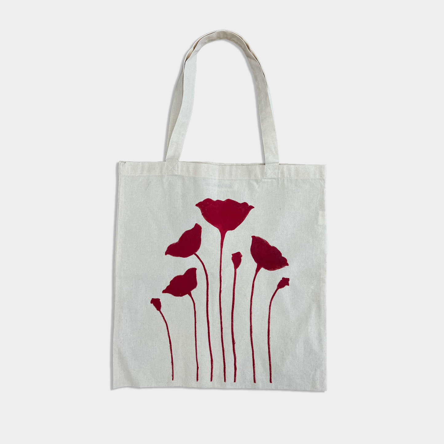 Anne Breedlove Tote Red Poppies
