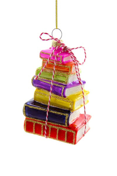 Cody Foster - Stacked Tomes Bright Ornament