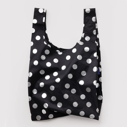 Baggu - Standard Baggu - Silver Metallic Polka Dot
