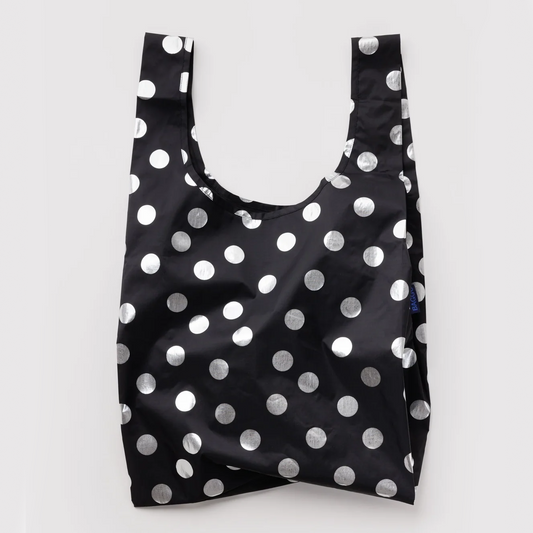 Baggu - Standard Baggu - Silver Metallic Polka Dot