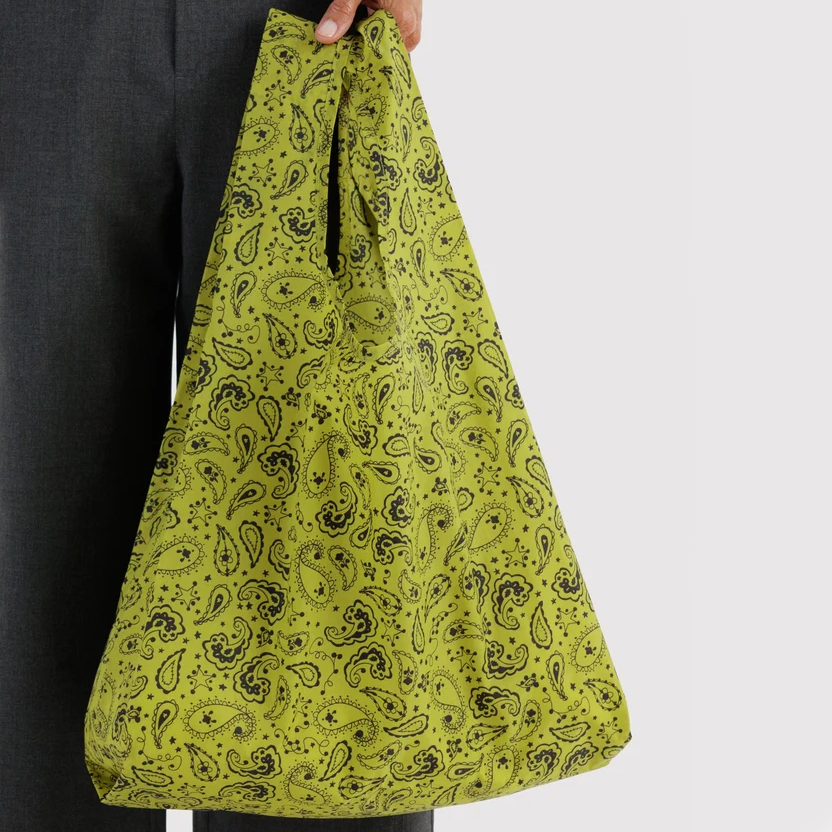 Baggu - Standard Baggu - Chartreuse Paisley