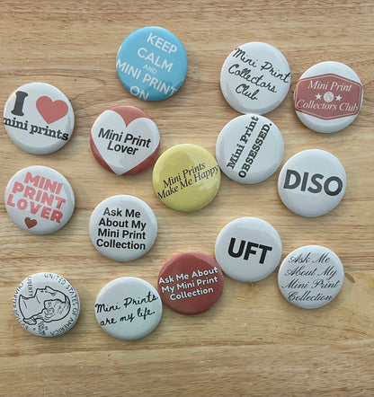 Mini Prints Make me Happy button