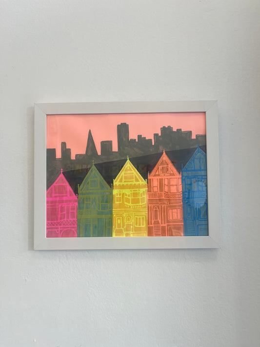 Bridget Watson Payne- Rainbow Painted Ladies Print