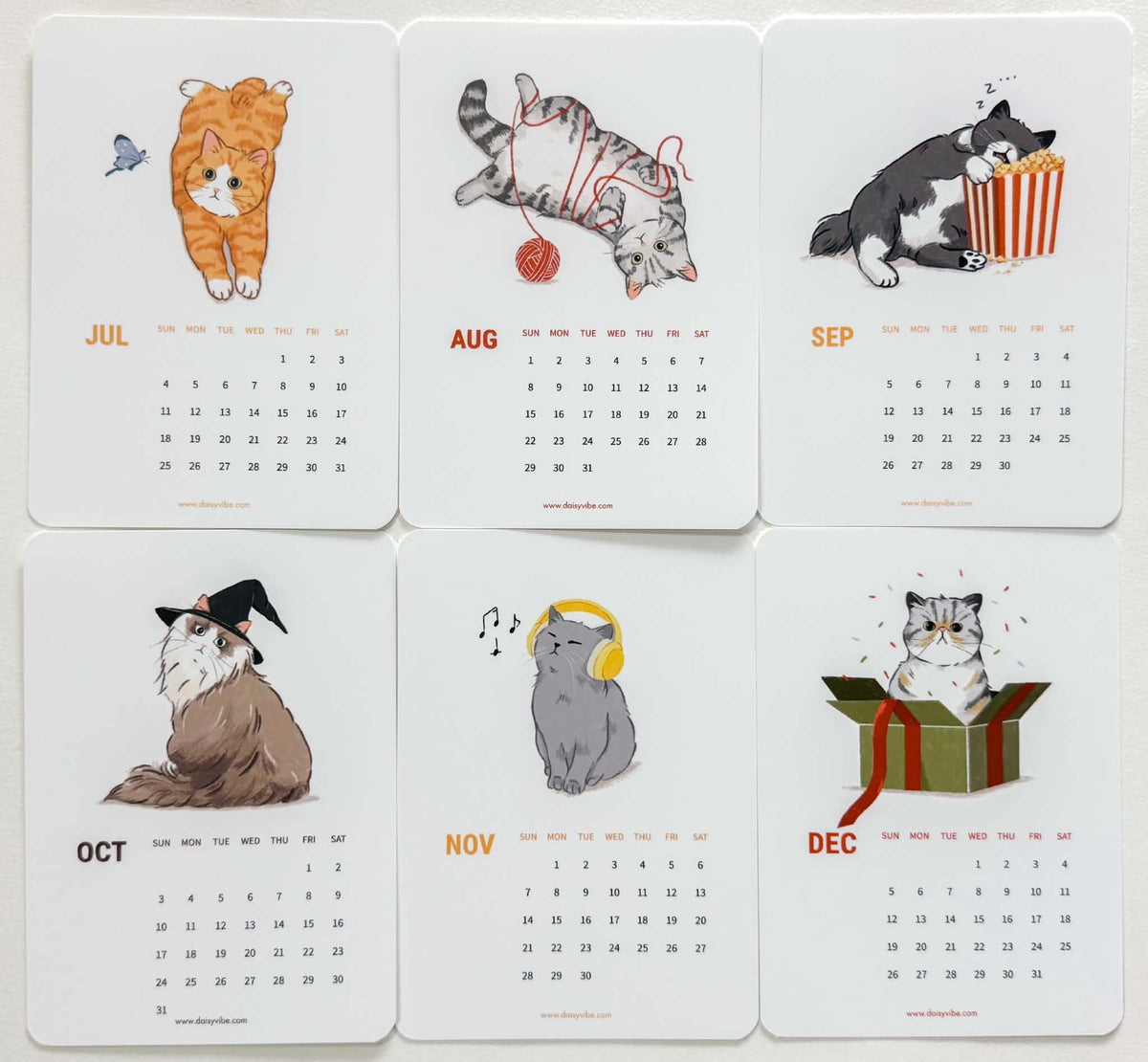 Daisy Vibe - Cat Calendar 2027