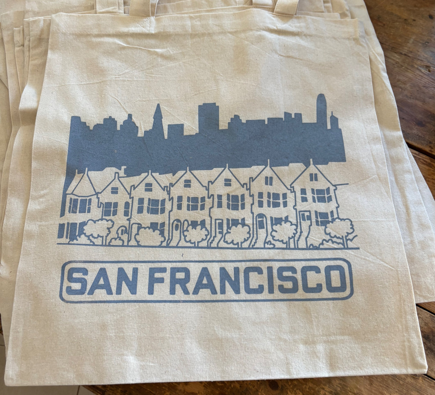 Anne Breedlove Painted Ladies Tote Grey