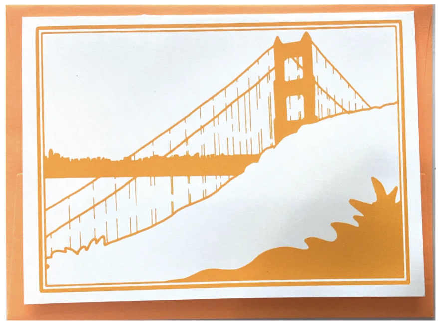 Anne Breedlove - GG Bridge Card - A6- Orange