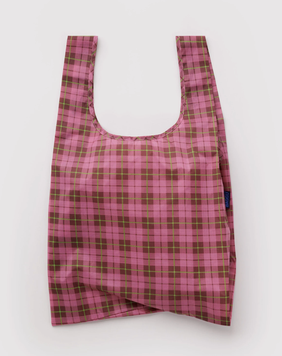 Baggu - Standard Baggu - Azalea Pink Tartan