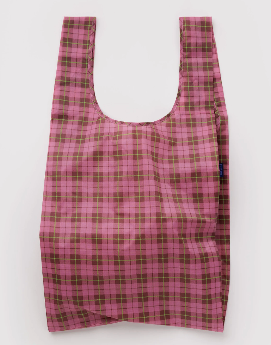Baggu - Big Baggu - Azalea Pink Tartan