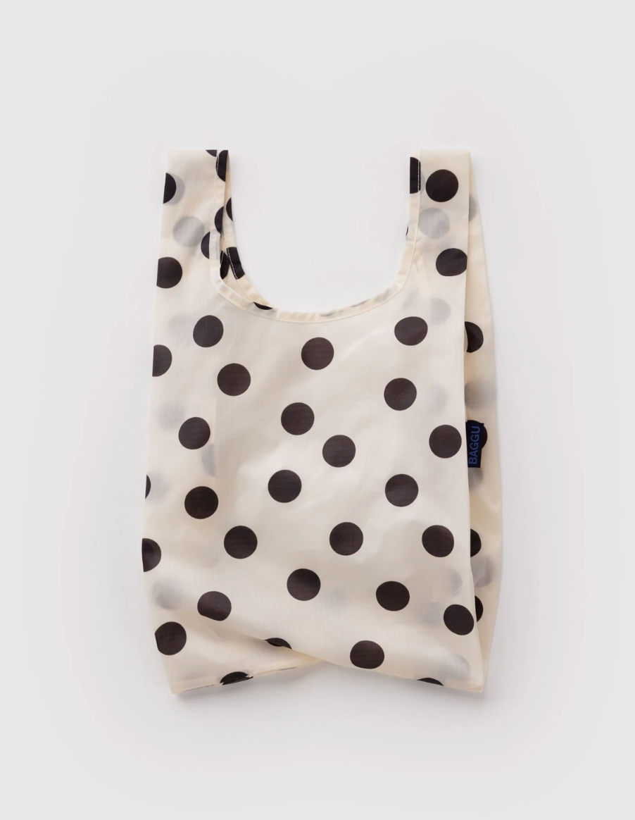 Baggu - Baby Baggu - Cream and Black Polka Dot
