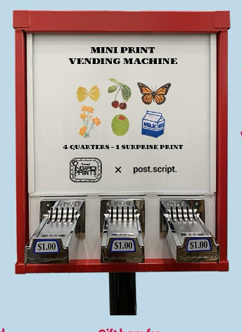 Inciardi mini vending machine print - Single