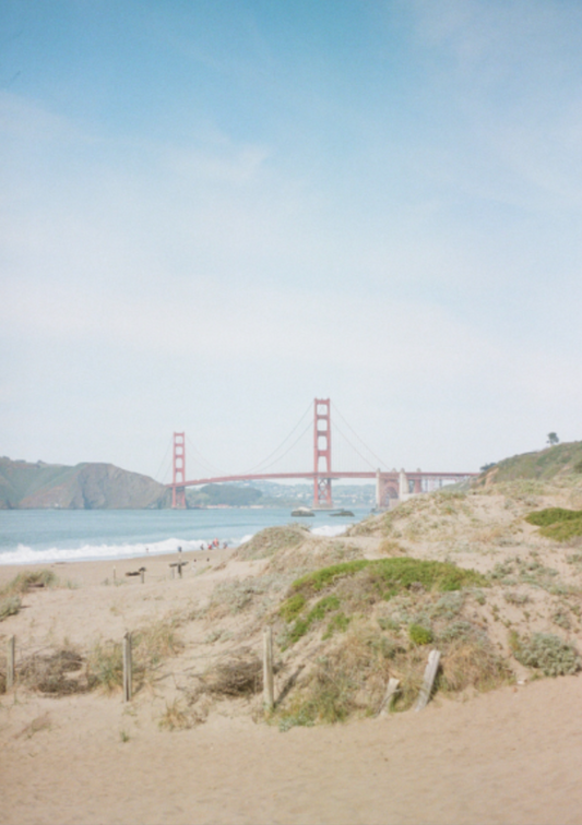 Machine Collecting Data - Golden Gate Bridge 4 postcard