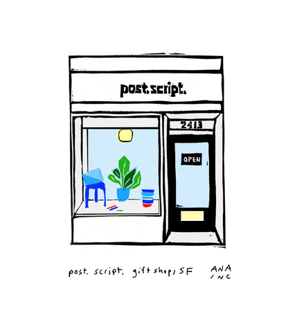 Inciardi - post.script. 8" x  10" risograph print - Exclusive - ONLINE