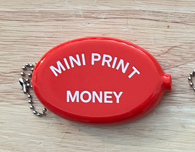 Mini Print Money Coin Purse - Red