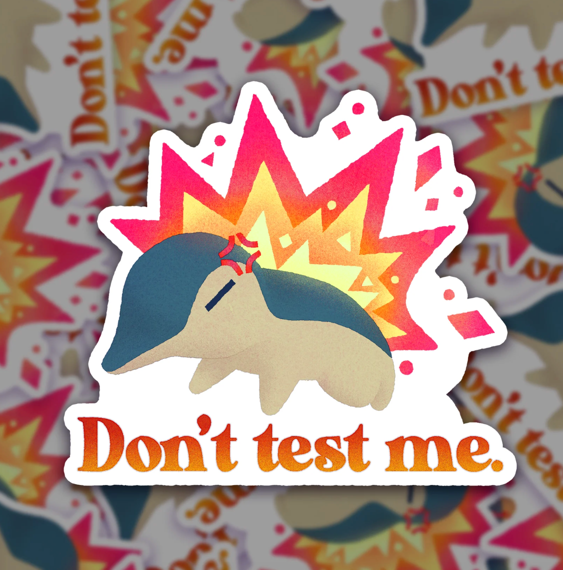 Wontonchild - Don't Test Me sticker