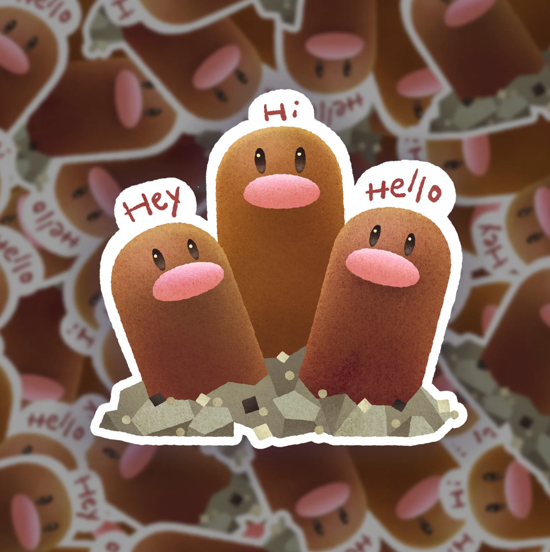 Wontonchild - Hey, Hi, Hello sticker
