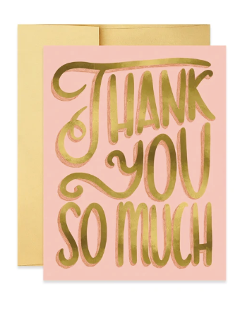 Good Juju Ink - Lettering Thank You card