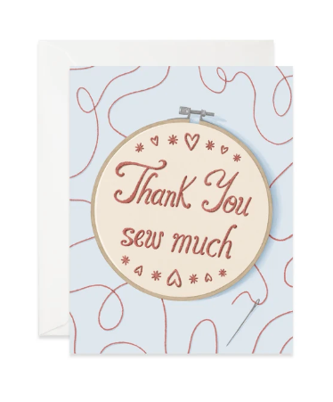 Good Juju Ink - Thank You Sew Much card