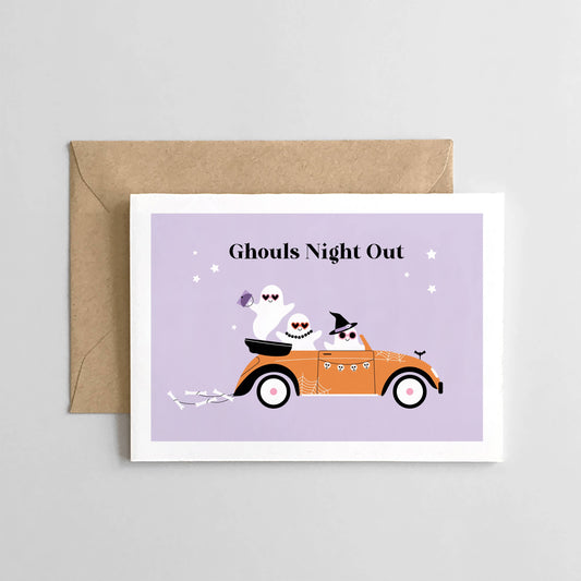 Spaghetti & Meatballs - Ghouls Night Out - Halloween Card